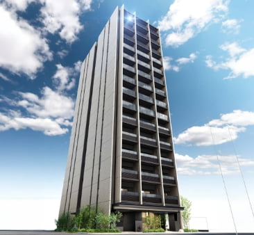 ソルティア ウエストシティ フロント外観