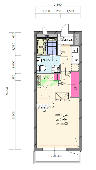 広めの１Ｋプラン